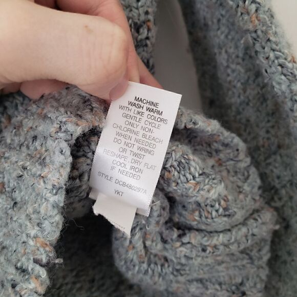 Croft & Barrow Heather Blue Quarter Zip Pullover Sweater S - Picture 4 of 7